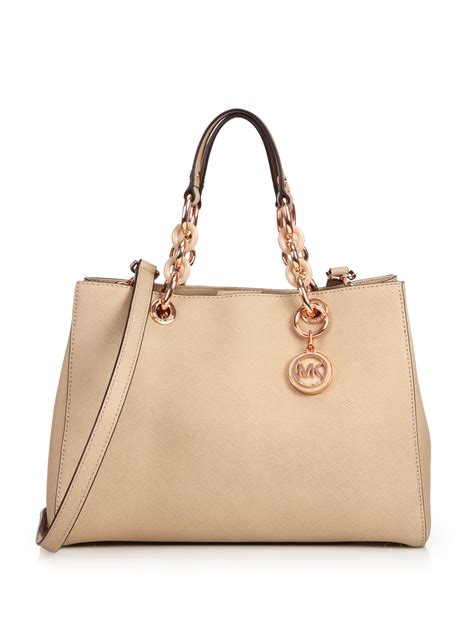 michael kors cynthia saffiano satchel